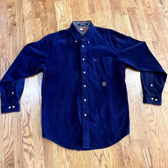 Vintage Tommy Hilfiger‎ Corduroy Button Down Medium - Picture 1 of 4